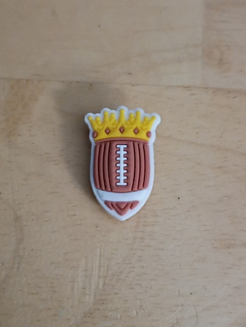10 for $10 Jibbitz Croc Charms - Football Sports Ball w/ Crown 5 - Sports - New